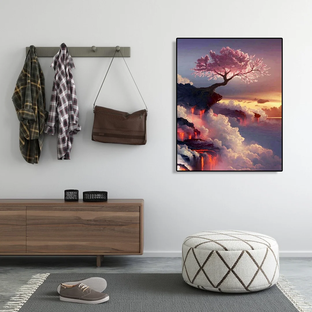 Flower on Clouds - Paint By Number(40*50cm)