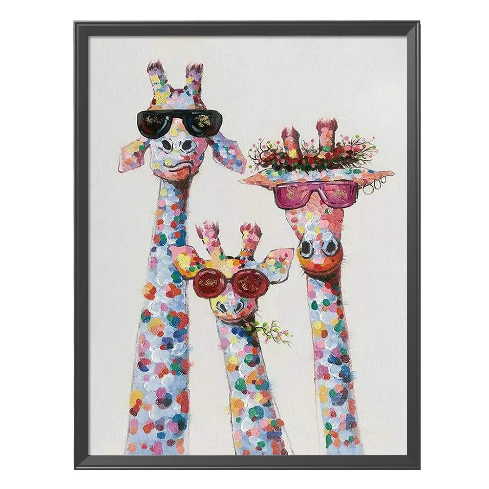 DIY Stamped Cross Stitch 11CT Full Embroidery 50*40cm - Giraffe