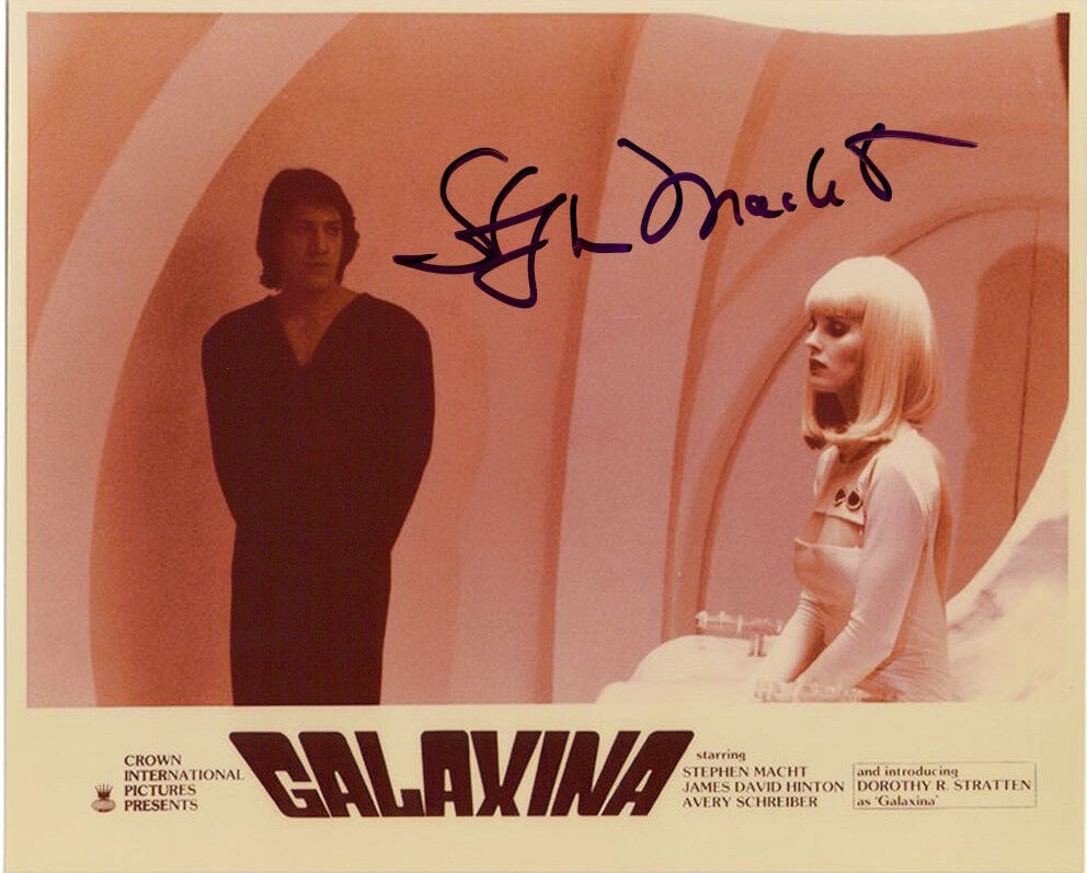 Stephen Macht (Galaxina) signed authentic 8x10 Photo Poster painting COA