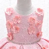 Kid Baby Girl Shiny Party Princess Retro Formal Flower 3D Elegant Dresses