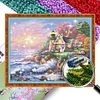 Seaside Garden Lake - 9CT Full Beaded Cross Stitch Kit(55x43cm)