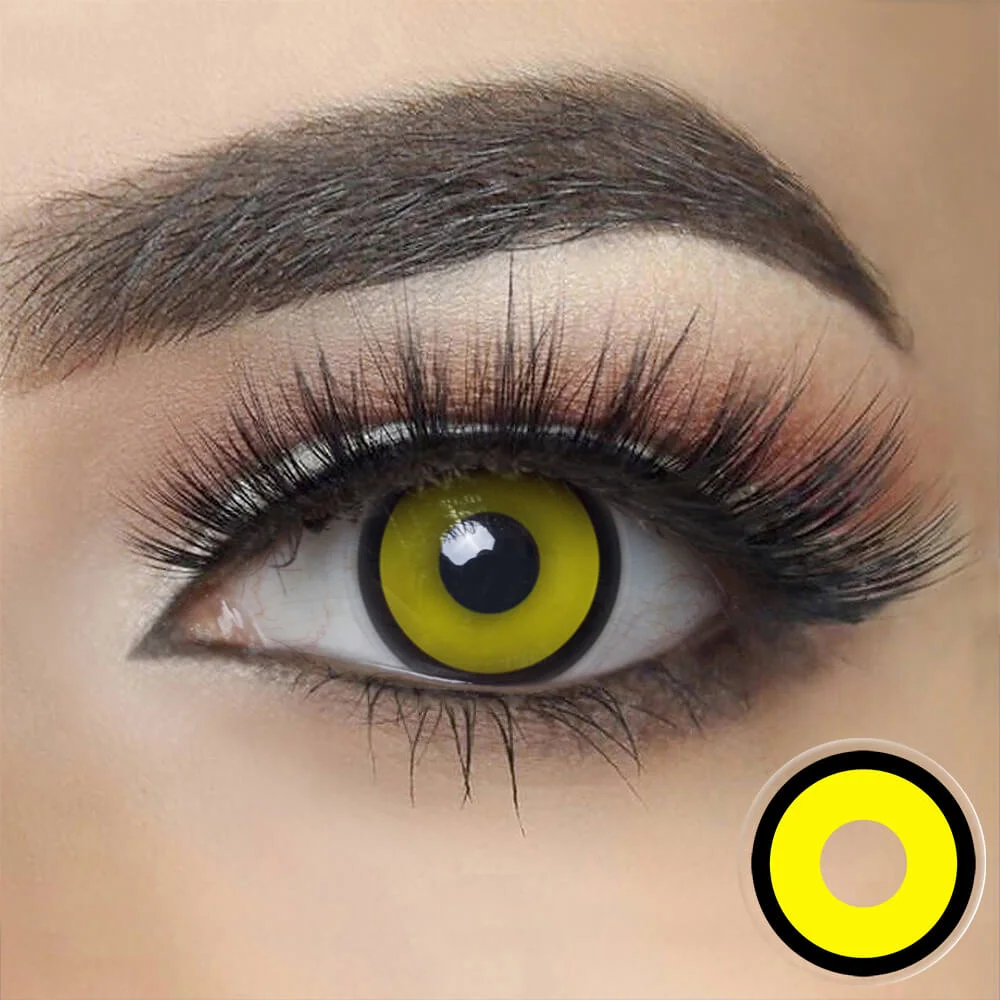 Yellow Manson Halloween Contacts