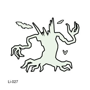 Sdrawing Glowing Tattoo Stickers Children's Glowing Toy Spider Pumpkin ghost Face Simulation Cartoon Luminous Tattoo Stickers