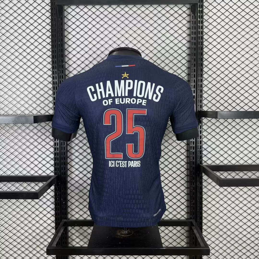 2024-2025 Player Version PSG Paris Saint-Germain Home Champions League Football Shirt 1:1 Thai Quality- Maxi Kit