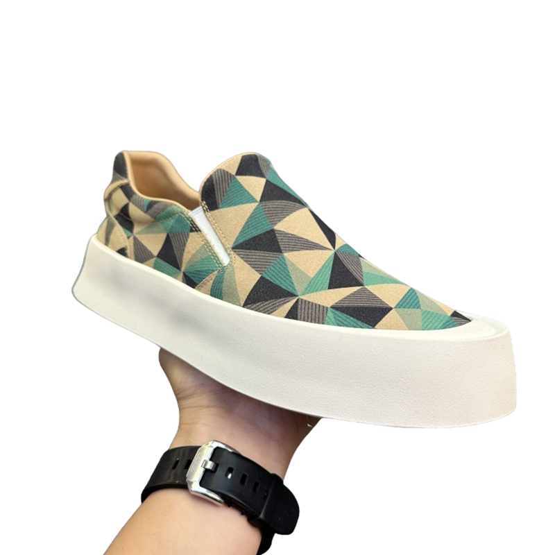 Handmade Retro Vero Cuoio Camo Loafers DANRRIO.COM DANRRIO
