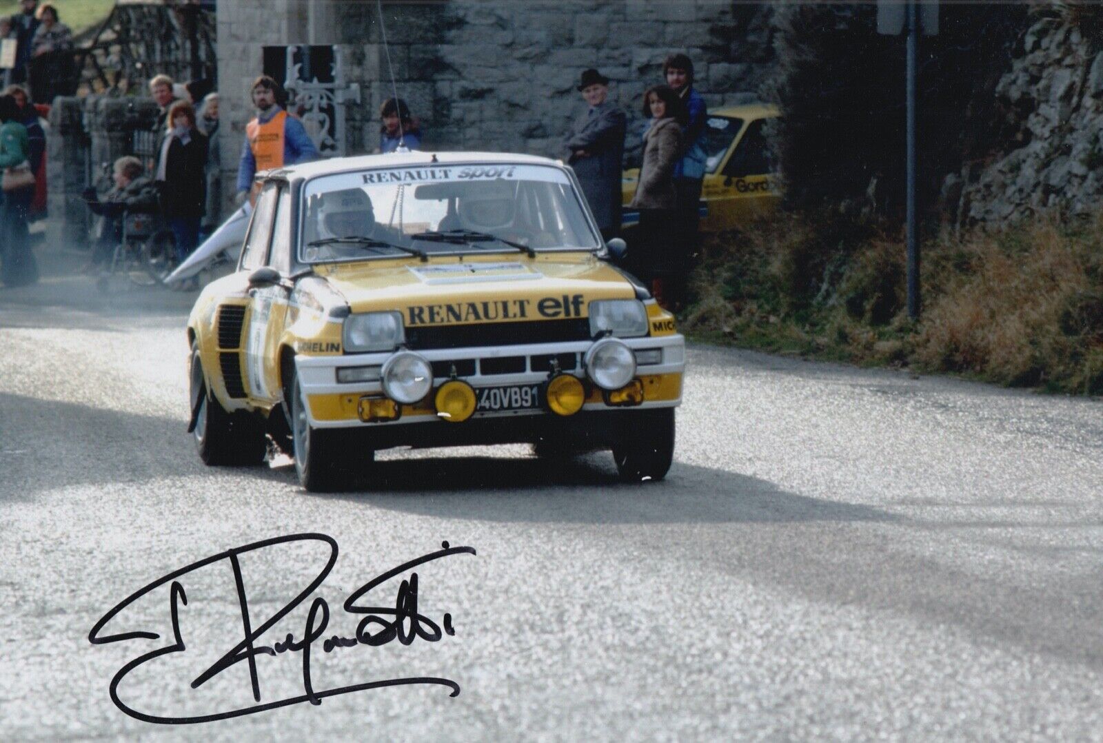 Jean Ragnotti Hand Signed 12x8 Photo Poster painting Rally Autograph Renault 1