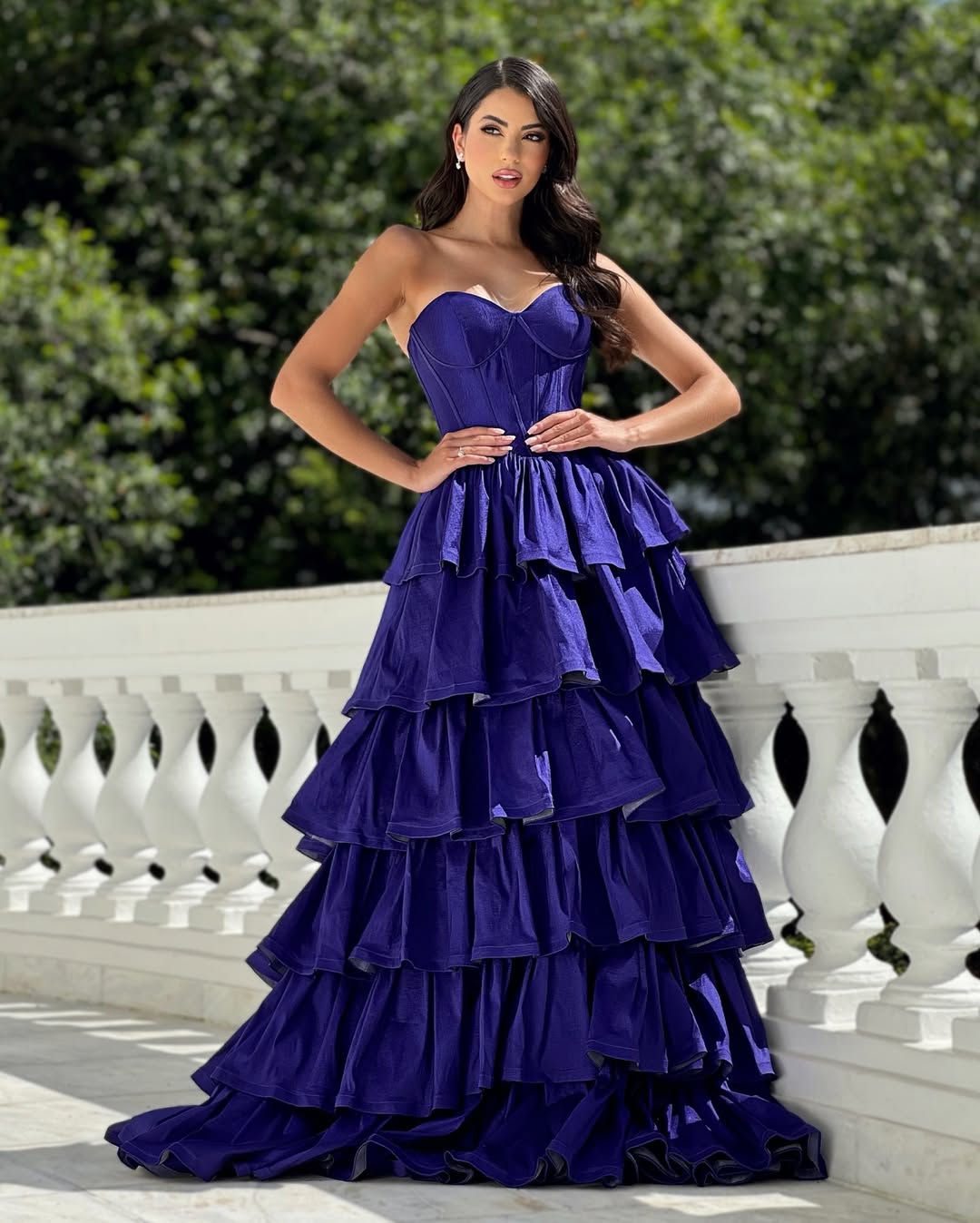 Daisda Sleeveless Starapless Sweetheart Long Prom Dress A-Line