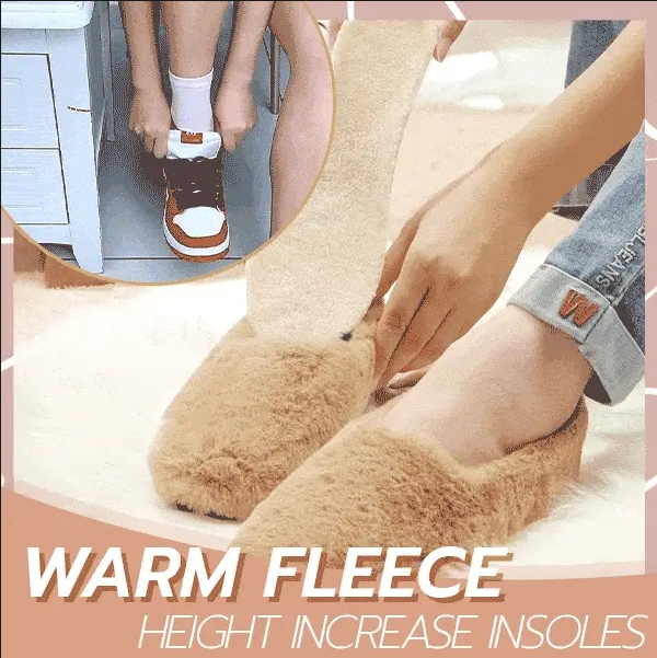 Warm Fleece Height Increase Insoles