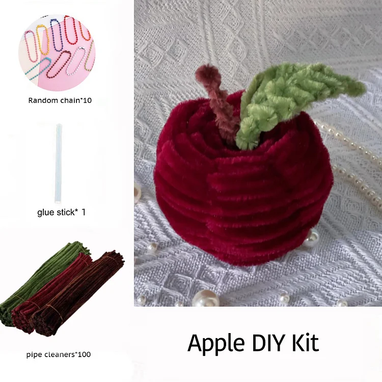 DIY Pipe Cleaners Kit - Apple