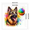 German Shepherd Playing Ball-11CT Stamped Cross Stitch 40*40cm/15.75*15.75in