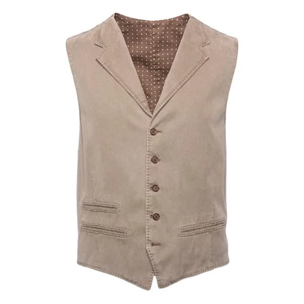 Men's Vintage Lapel Single Breasted Vest M116