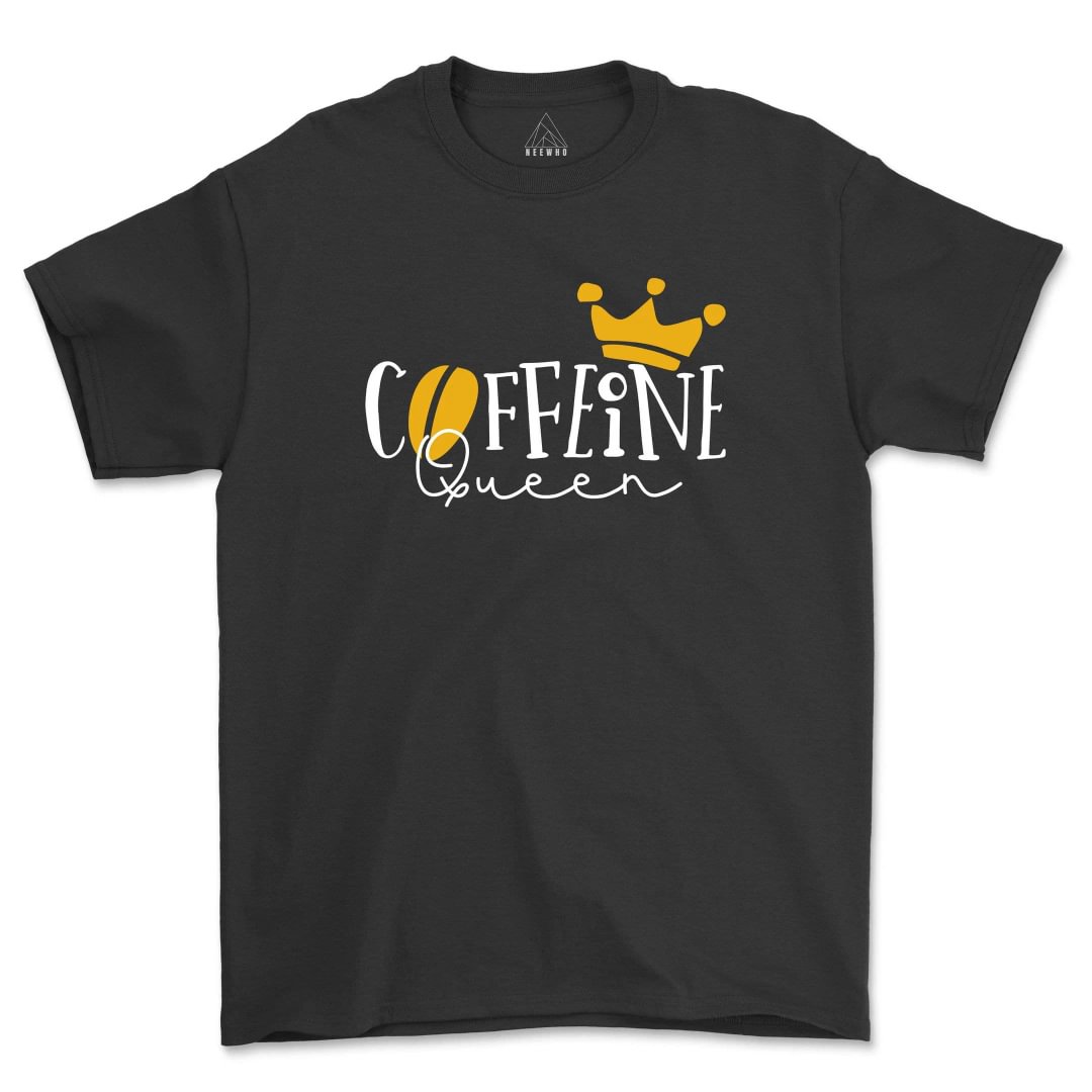 Caffeine Queen Shirt Coffee Lover Mom Tshirts Gift For Her