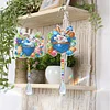 2pcs Easter Bunny Diamond Painting Double-sided Crystal Window Suncatcher Craft Set Birthday Gifts Home Garden Decor Hanging Kit