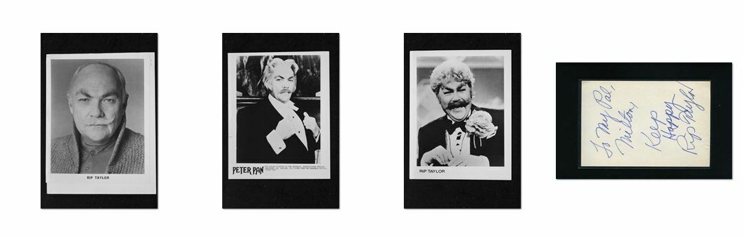 Rip Taylor - Signed Autograph and Headshot Photo Poster painting set - Alex and Emma