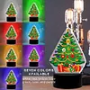 DIY Diamond Painting 7 Color Night Light Lamp Home Decoration Ornament Gift Kit(Christmas Tree)