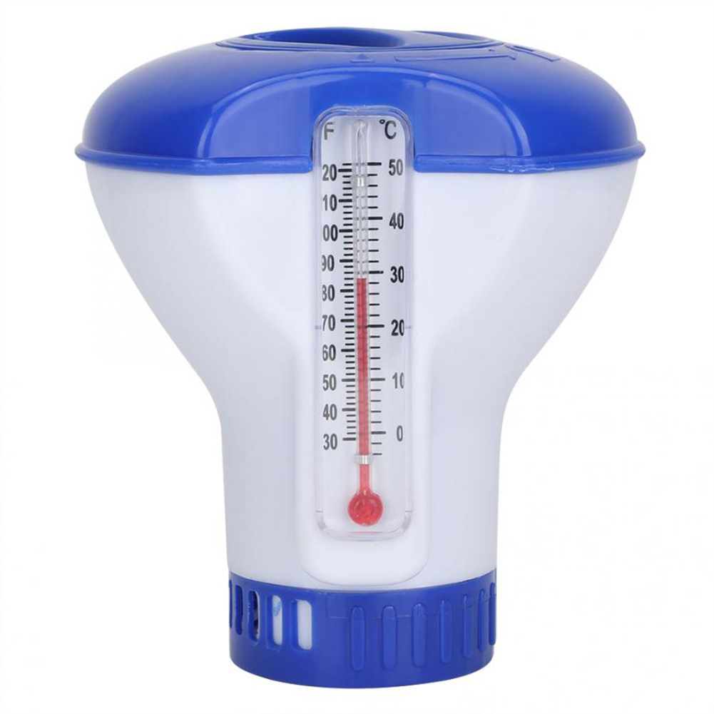

Thermometer Pool Spa Floating Pill Disinfecting Box Auto Drug Dispenser, 501 Original