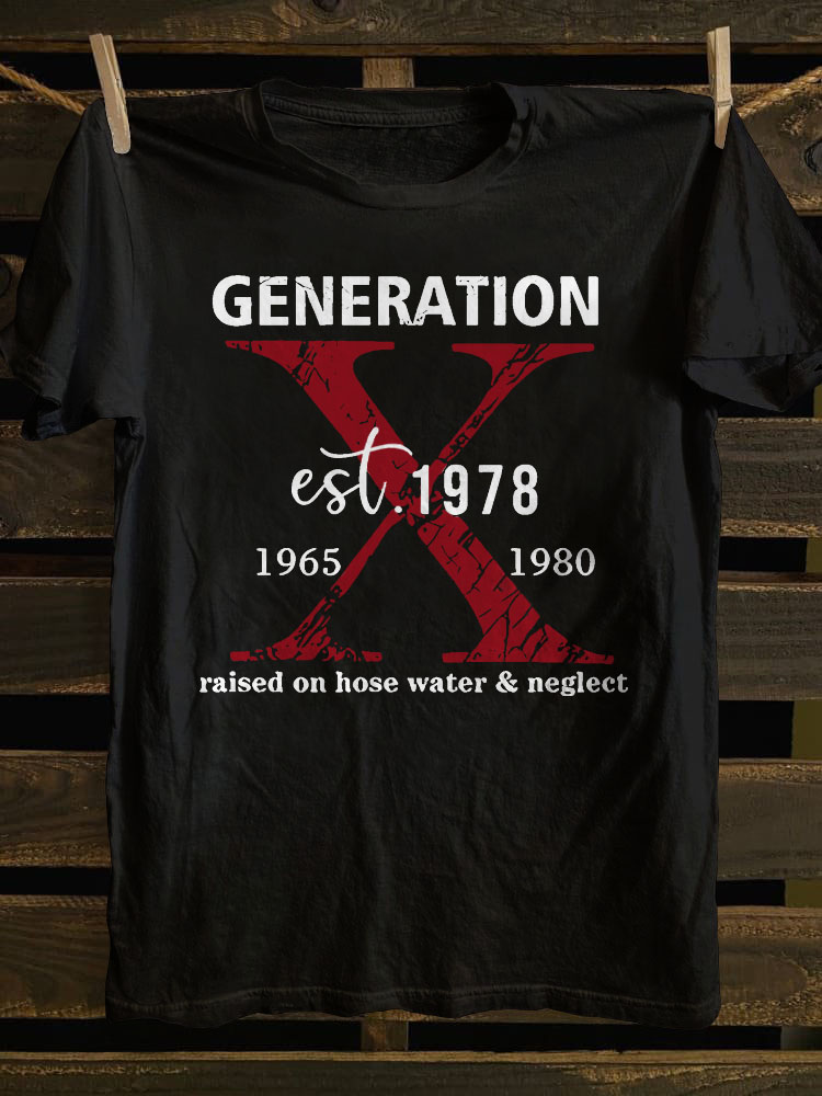 Generation Raised On Hose Water Neglect Printed T-shirt