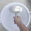 Stainless Steel Bucket Scoop Mud Scoop Arc-shape Shovel Putty Knife Scraper