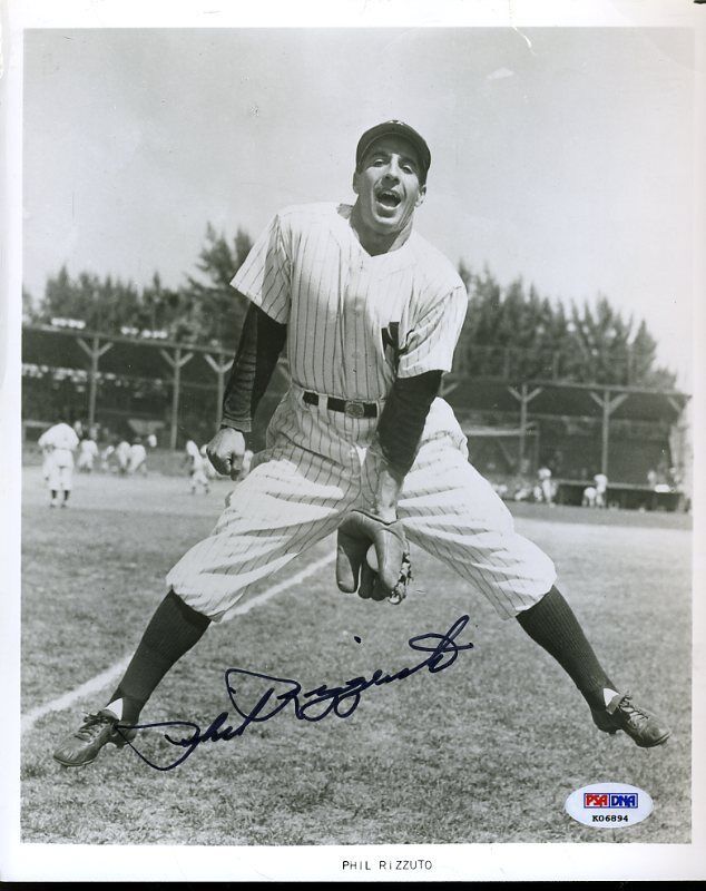 Phil Rizzuto Psa/dna Signed 8x10 Photo Poster painting Authentic Autograph