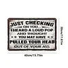 Humorous calligraphy - Vintage Metal Signs - 20*30cm/30*40cm - Warning