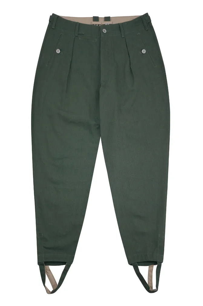   Wehrmacht/Elite M1942 Summer HBT Reed Green Field Trousers German-Uniform