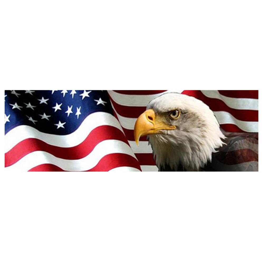 

American Flag Eagle Rear Window Graphic Decal Sticker for Truck (147*46cm), 501 Original