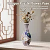 3D Puzzle Vase DIY Living Room Ornament Flower Arrangement Home Decor Children's Birthday Christmas Gift Toy