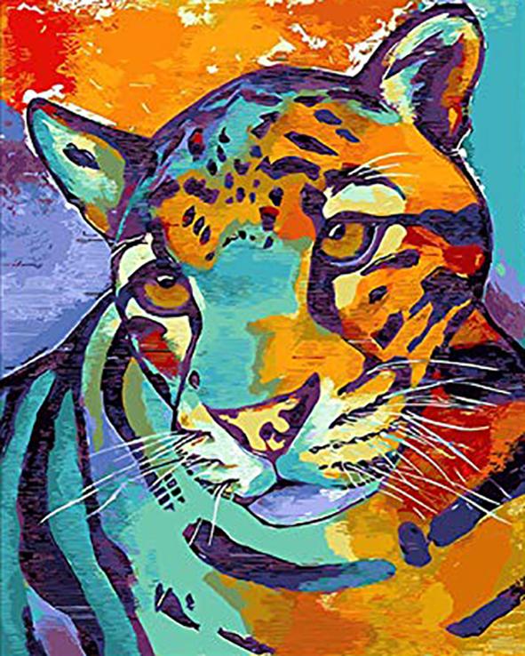 

Multicolor leopard – Paint By Numbers - 40*50CM, 501 Original