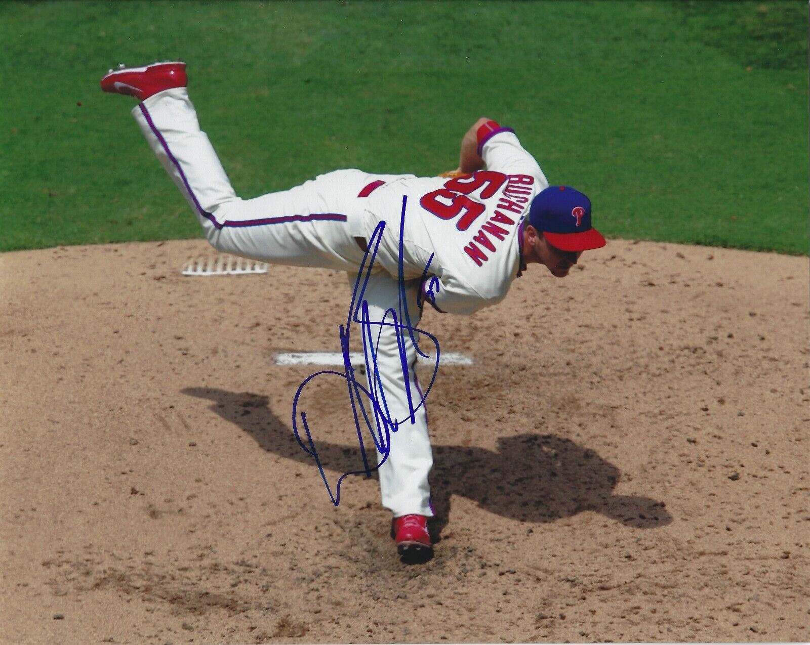 Signed 8x10 DAVID BUCHANAN Philadelphia Phillies Autographed Photo Poster painting - COA