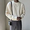 Men's New Large Size Round Neck Loose Knitted Sweater