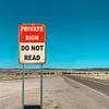 Private Sign Do Not Read - Vintage Metal Signs - 20*30cm/30*40cm - Warning