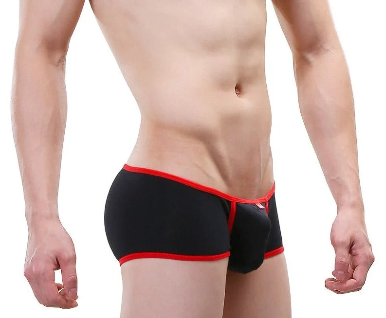 Aonga  Men Underwear Cotton Boxer Shorts Man Breathable Patchwork Low Waist U Convex Pouch Underpants Cuecas calzoncillos M-XL