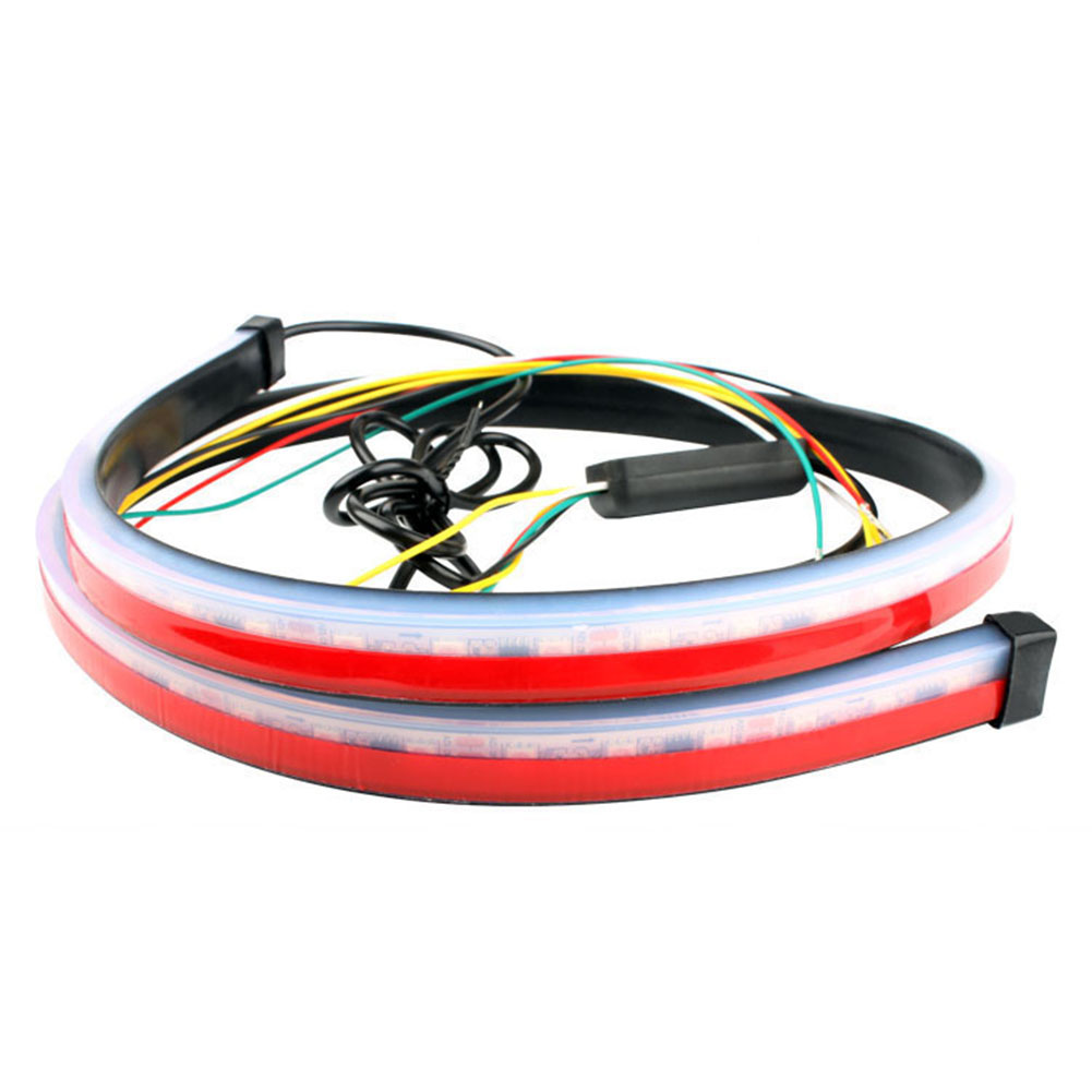 

5 Modes 7-Color Car LED Strip 3rd Brake Stop Lamp Turn Signal Light DRL, 501 Original