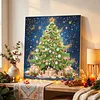 DIY Special Shape Diamond Painting Pearl Art With Inner Frame Kit 25x25cm(christmas trees)