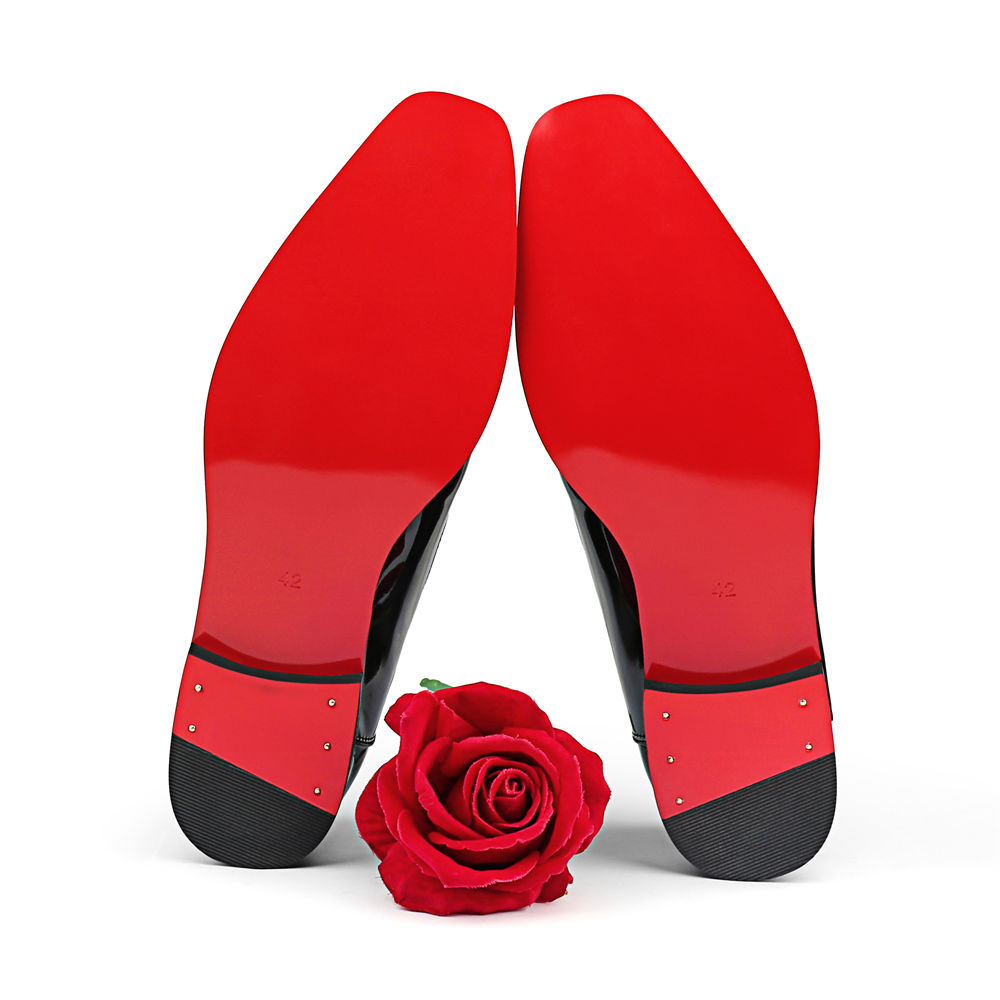 Merumote Gentleman's Oxford Shoes Red bottom Classic LaceUp Formal Party Shoes-MERUMOTE