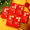 6PCS CNY Blessings Red Packet Envelope