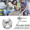 Z011A Self-Centering Mini Drill Chuck Metal 4 Jaws Manual Lathe Chuck Clamp