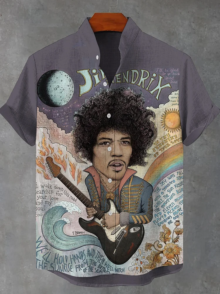 Teecade Teecade Jimi Art Print Shirt