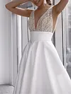 Shiny Plunging Empire Sleeveless Maxi Dress