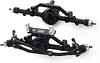 AMK CNC Aluminum Alloy Front Rear Axle Complete Set for 1/10 RC Crawler RC-4WD Gela-nde II TF2 D110 Yo-ta II Axles(Black)