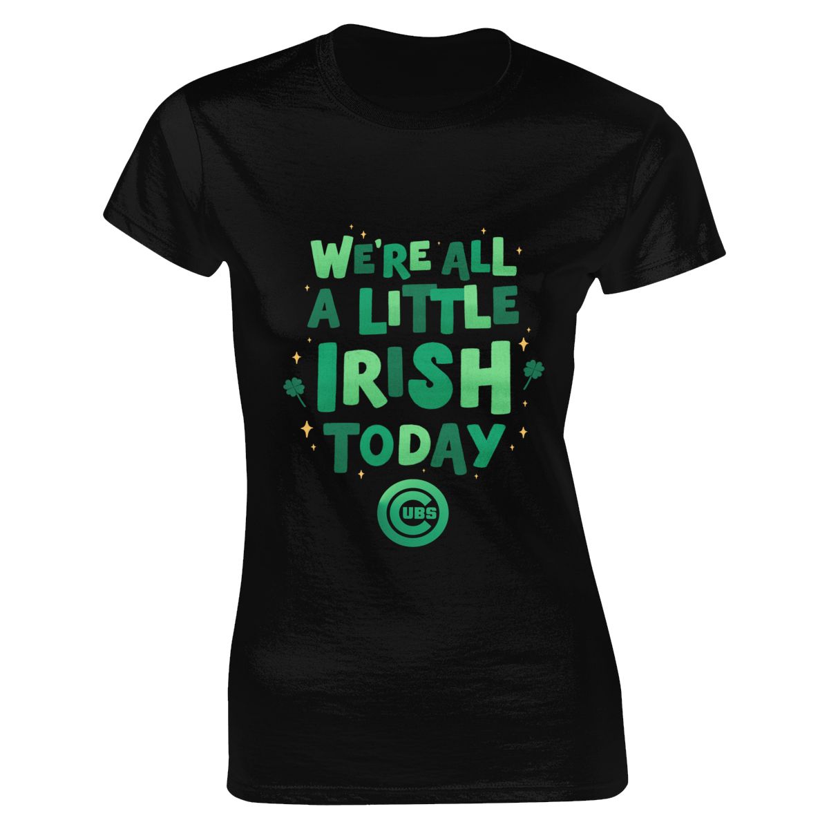 Chicago Cubs We're All A Little Irish Today Women's Crewneck T-Shirt