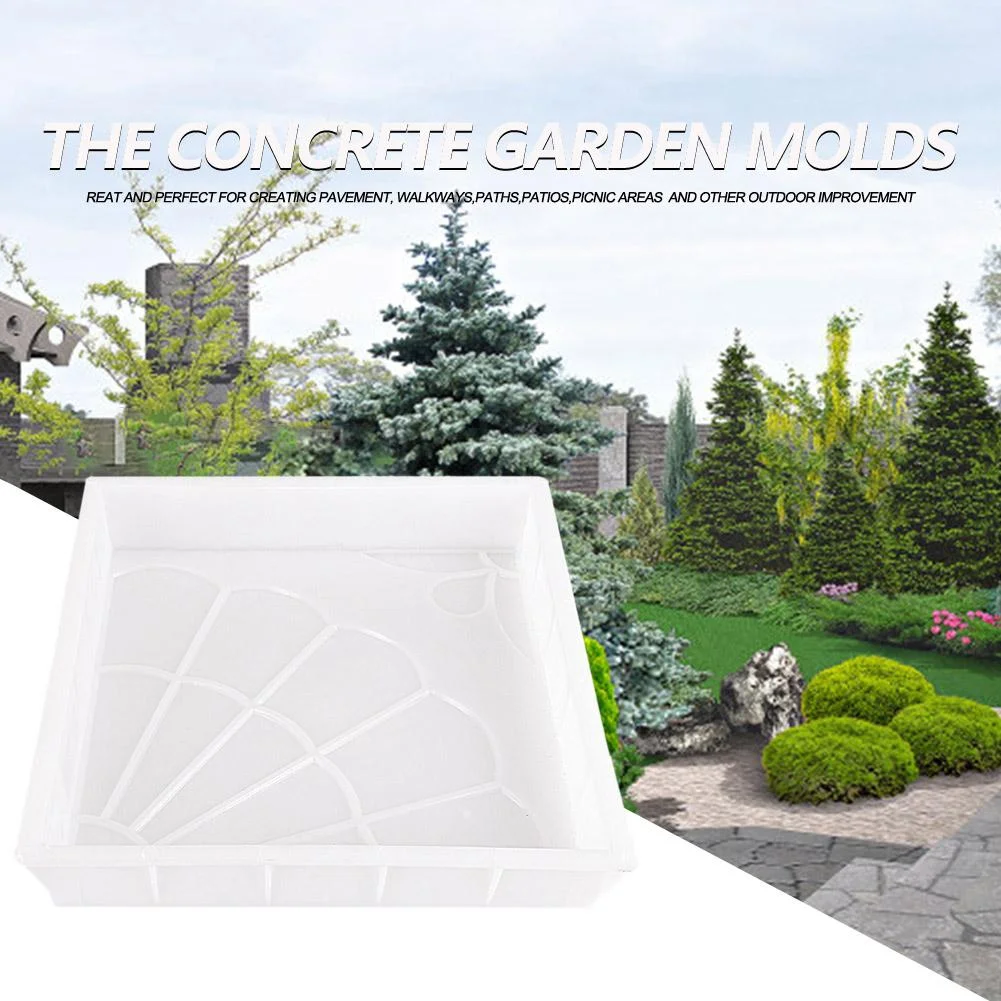 Garden Pavement Mold DIY Manually Propylene Paving Concrete Mould (Fan)
