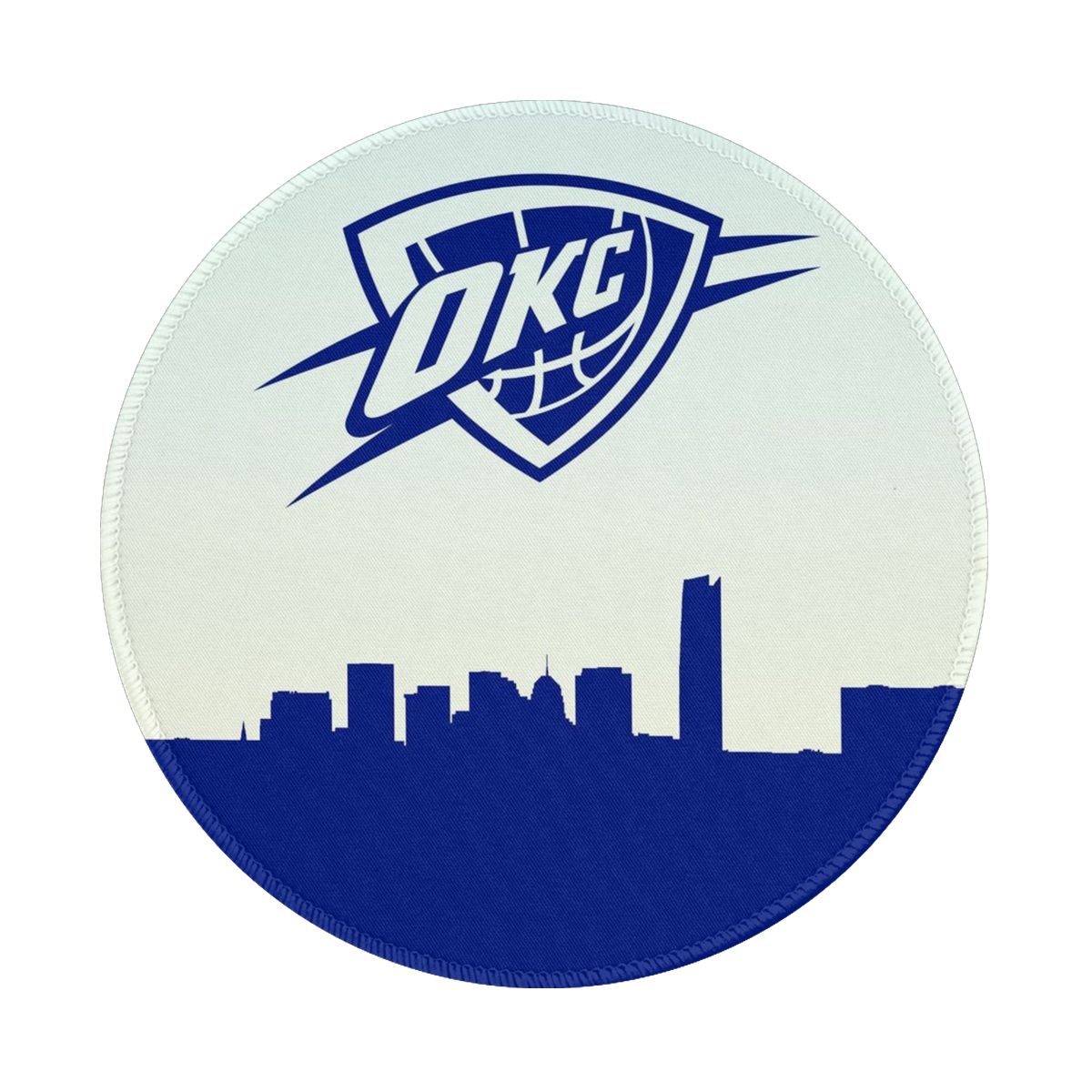 Oklahoma City Thunder Landscape Logo Gaming Round Mousepad for Computer Laptop