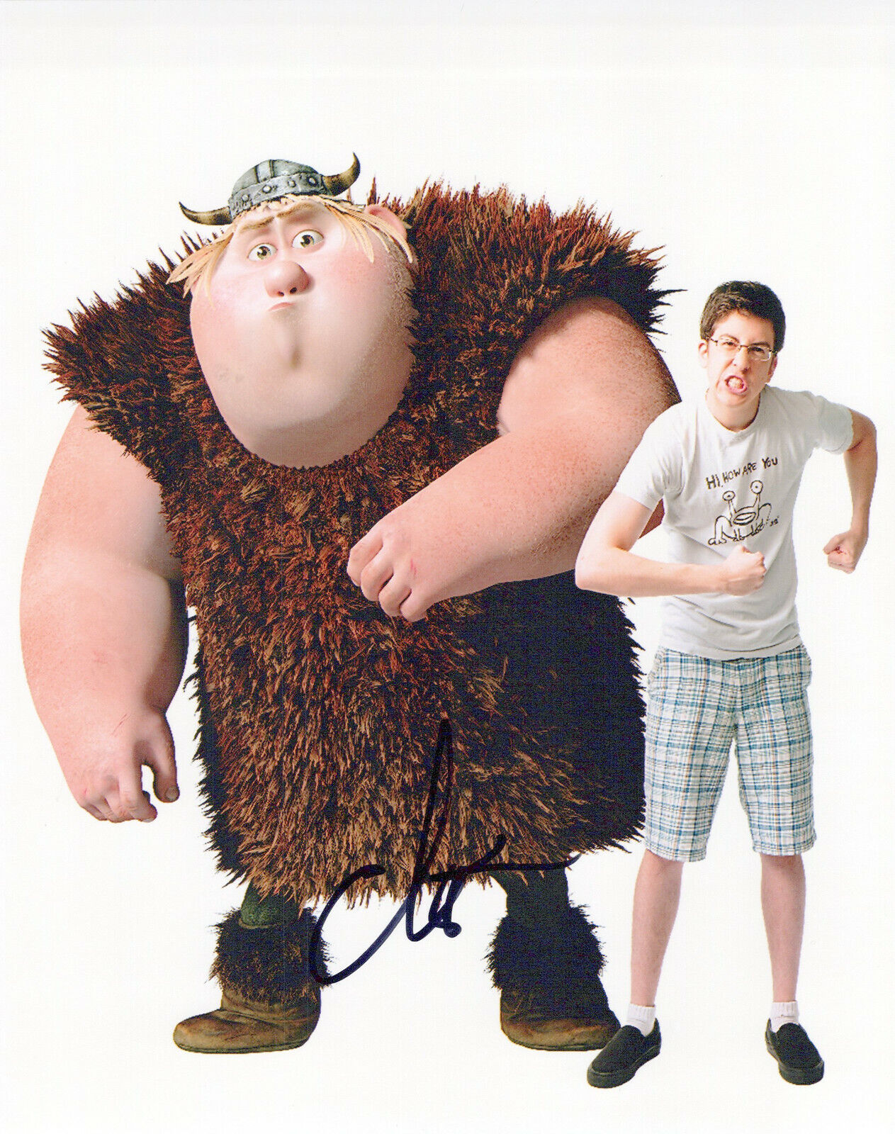 Christopher M Plasse How To Train Your Dragon autographed Photo Poster painting signed 8X10 #2