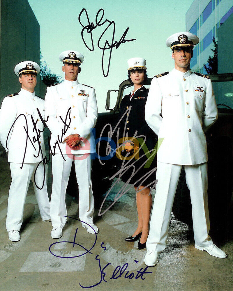 JAG CAST SIGNED 8X10 Photo Poster painting reprint