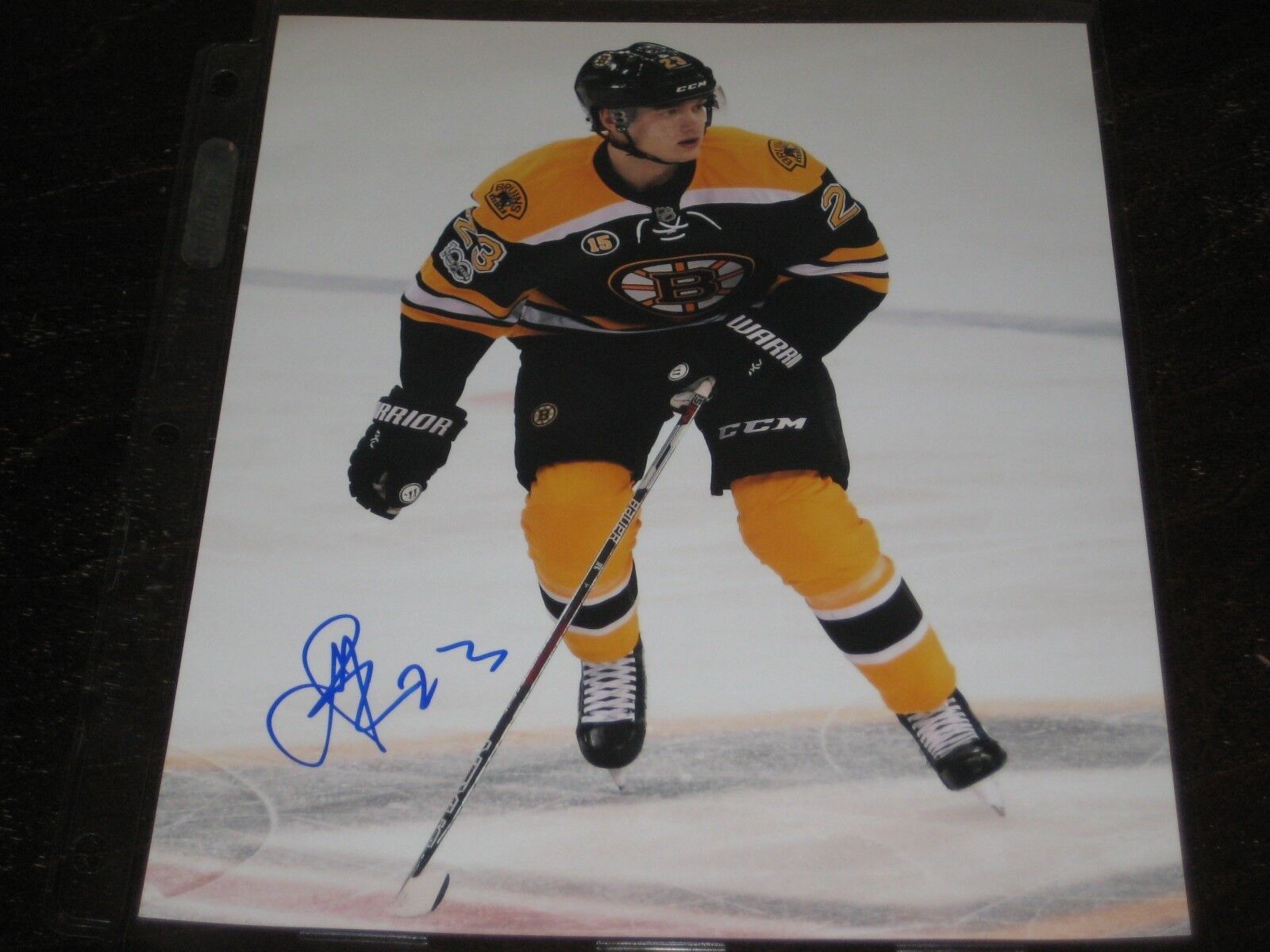 JAKOB FORSBACKA KARLSSON autographed BOSTON BRUINS 8X10 Photo Poster painting L@@K!!