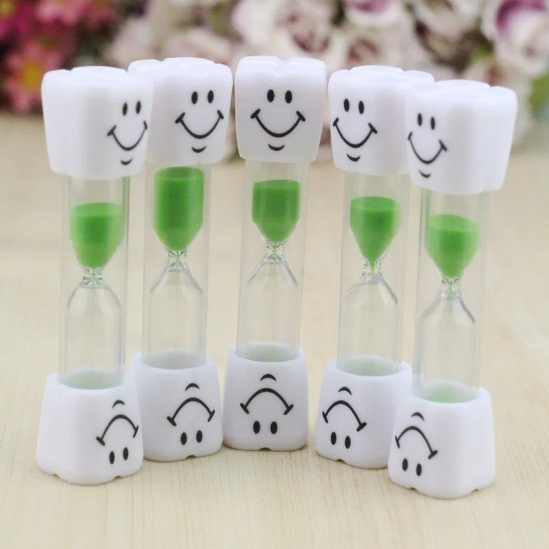 2019 Sand Clock 3 Minutes Smiling Face The Hourglass Decorative Household Items Kids Toothbrush Timer Sand Clock Gifts