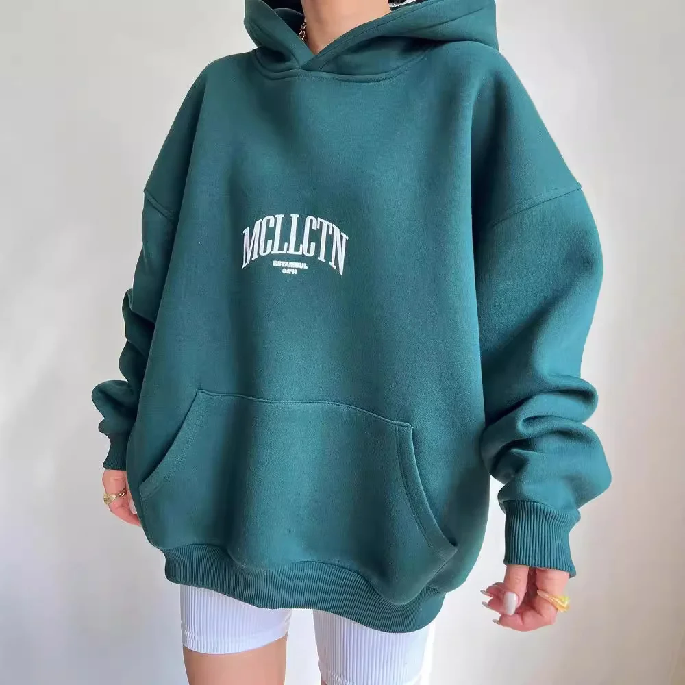 Nigikala Nigikala Women's Casual Fashion Letter Prints With Long-Sleeved Hooded Hoodie Women