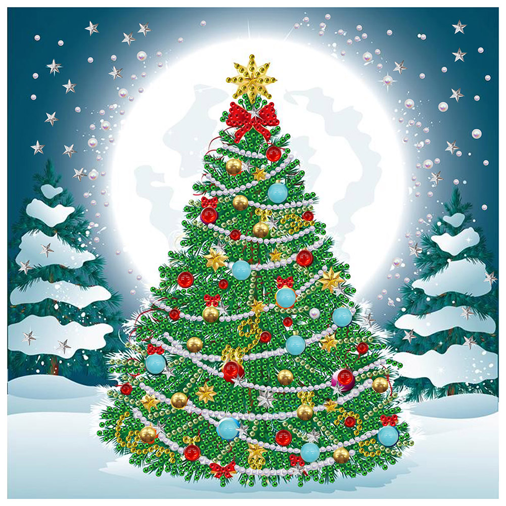 

Christmas Tree - Special Shaped Diamond Painting - 30*30CM, 501 Original