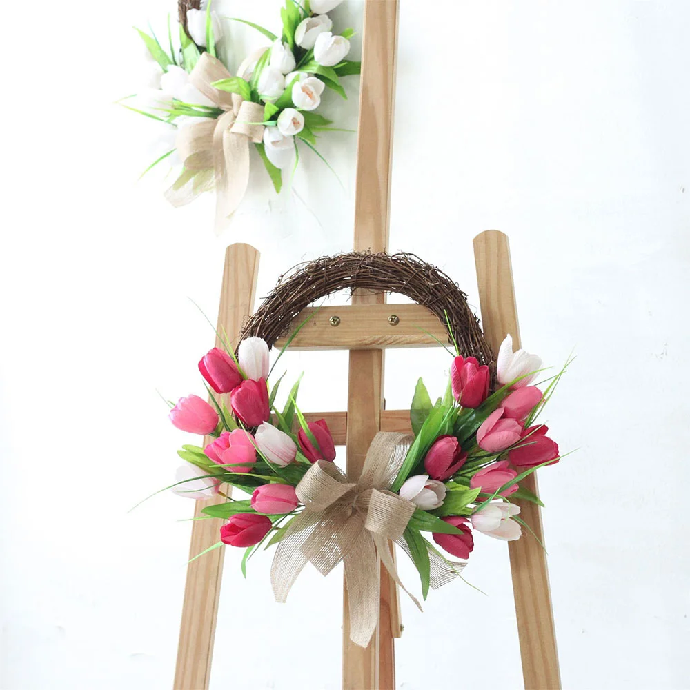 New holiday gift decoration simulation tulip rattan garland